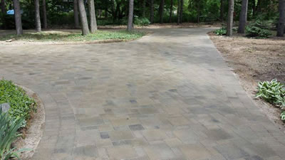 Clinton Township Brick Paver Driveway